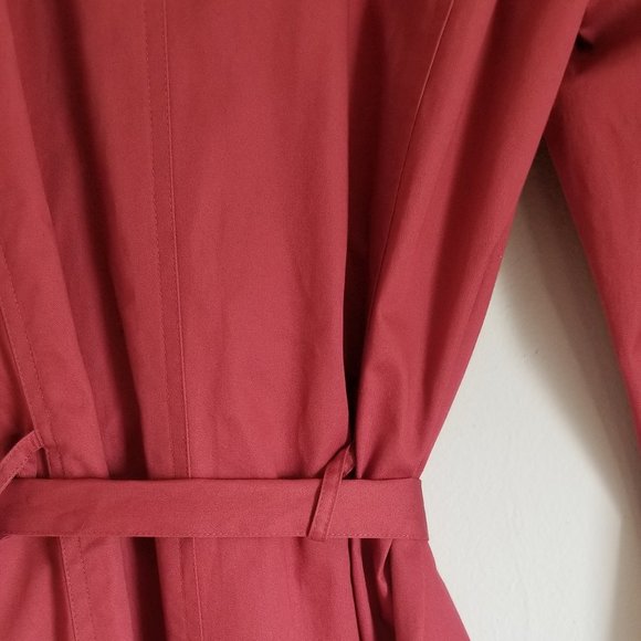 Garnet Hill Double Breasted Belted Trench Jacket - Picture 10 of 16